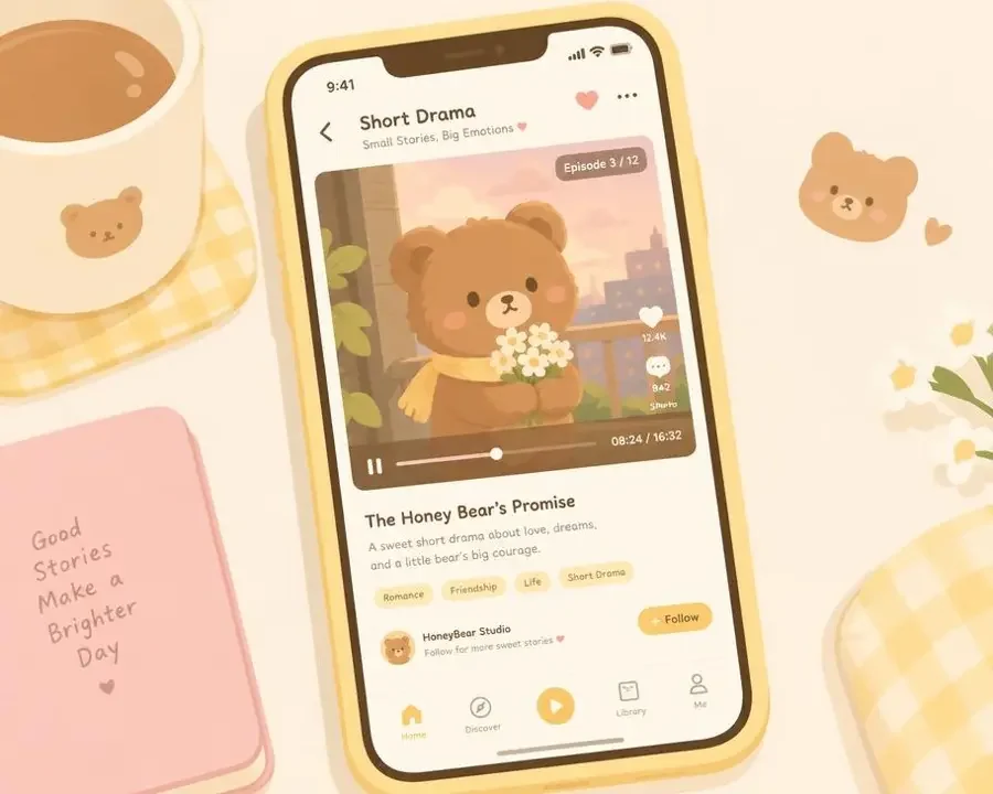 黄豆短剧 APP 下载 黄豆短剧APP下载引导示意图